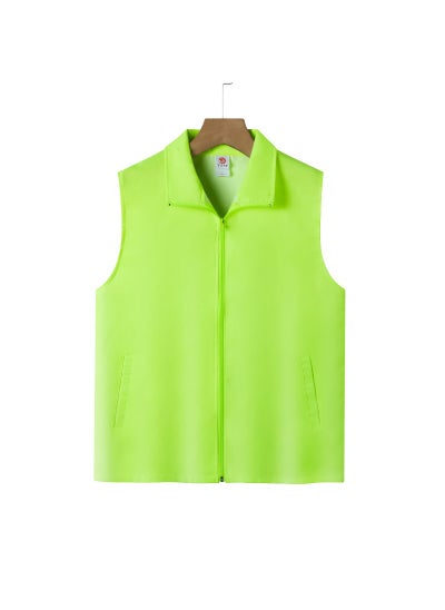 اشتري 200g Peach Diamond Quilted Vest Mens Autumn Winter Casualfluorescent green fluorescent green في السعودية