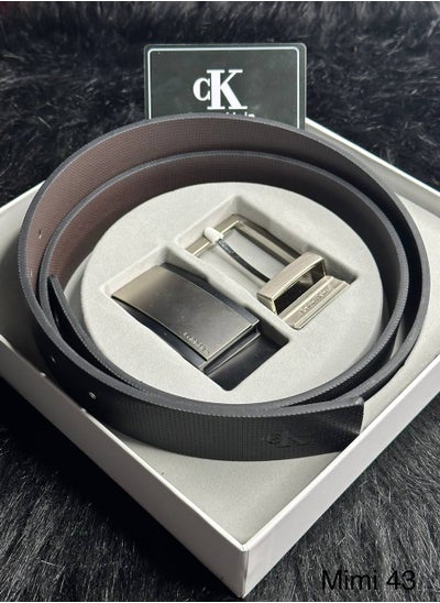 Buy Genuine leather Belt with Two buckle in Egypt