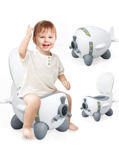 Buy Potty Training Toilet, Children's Little Airplane Toilet Seat with Removable Potty Pot, Toddler Potty Training  Chair for Kids (White) in Saudi Arabia