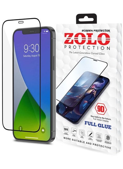 اشتري Zolo 9D Tempered Glass Screen Protector For Apple iPhone 12  Clear في الامارات