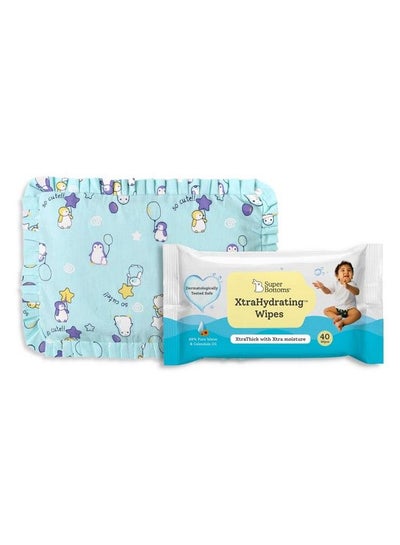 اشتري Mustard Seed Pillow + Xtrahydrating™ Wipes ; 3X Thicker Premium Wet Wipes ; 98% Pure Water ; Prevents Flathead Syndrome ; Doctor Tested Best Baby Wipes (Unscented)Free 40 Wipes في الامارات