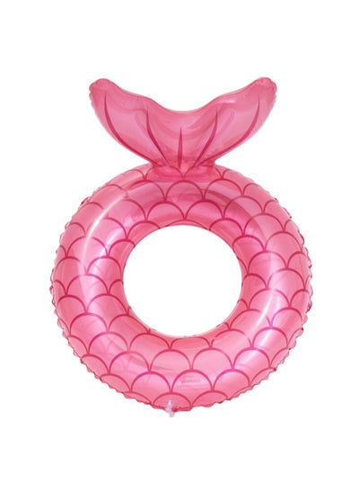 اشتري Giant Mermaid Tail Pool Float PVC Inflatable Floats Mermaid Swimming Ring Suitable for Ages 5-9 Years Kids Pink-B 55CM في السعودية