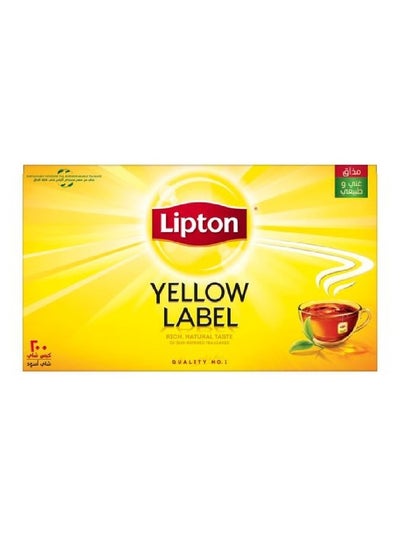 Buy Lipton Yellow Label, Tea Black, 200 Tea Bags in Saudi Arabia