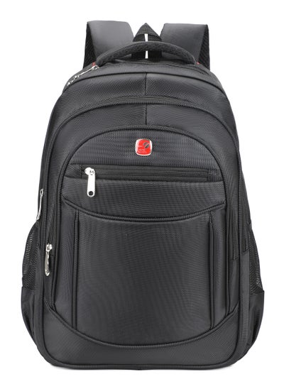 Buy New Travel School Backpack Fabric water proof ,size 18 inch color Black in Saudi Arabia