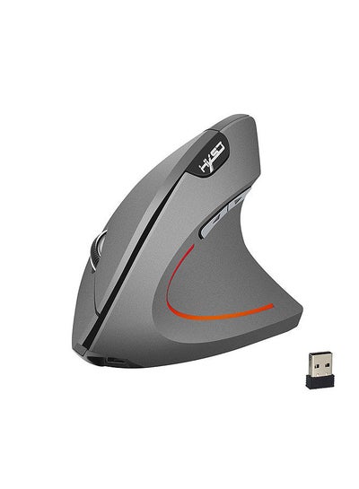 Buy Wireless Mouse Vertical Mice Ergonomic Rechargeable 3 DPI optional Adjustable 2400 DPI Mouse with USB charging Cable for Mac Laptop PC Computer in Saudi Arabia