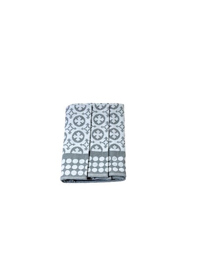 Buy Signoola Multi-Purpose Towel Set Of 3 Pcs 50 x 70 cm , 100% cotton in Egypt