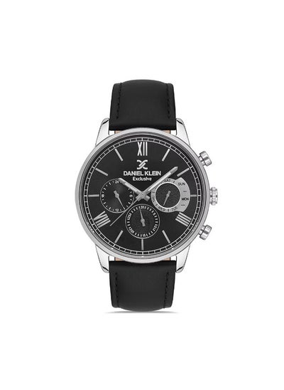 اشتري Leather daniel_klein Men Black Dial round Chronograph Wrist Watch DK.1.13273-2 في مصر