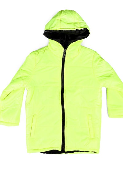 اشتري Funky Neon Green Hooded Bomber Jacket في مصر