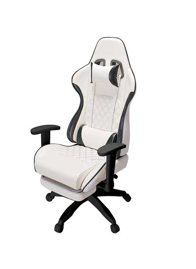 اشتري Gaming Chair, Ergonomic Computer Gaming Chair with Footrest, Massage Lumbar Video Game Chairs, Adult Office Gamer Chair with Adjustable Seat Height and Backrest في السعودية