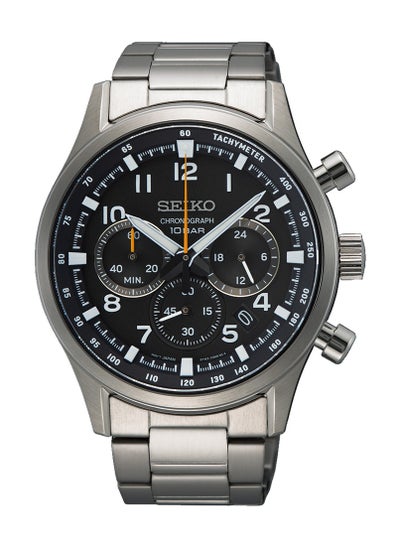 اشتري Chronograph Black Dial Stainless Steel Men's Watch SSB447P1 في الامارات