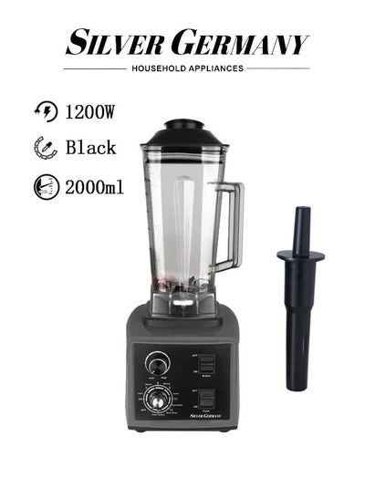 Buy Multifunctional Blender And Juicer 2L 5800WBlack in Saudi Arabia