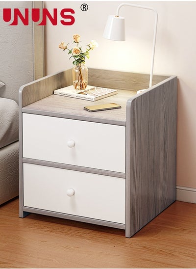 اشتري Beside Table Nightstand,Sturdy Wood Nightstand With Storage Drawer And Shelf,Modern End Table Bedside Table For Bedroom,Dorm,Small Spaces,Gray في الامارات