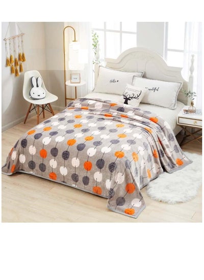 Buy 1 Piece Double Size Super Soft Fleece Blanket in UAE