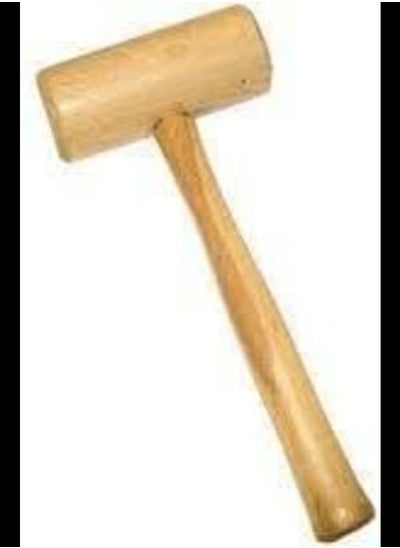 Buy Wooden hammer with round head, 70mm in UAE