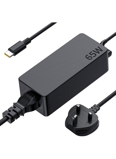 اشتري شاحن بديل تيار متردد USB-C بقوة 65 وات 45 وات مناسب لجهاز Lenovo ThinkPad T14 T15 T480 T480s T490 T490s T495 T495s T580 X13 X280 X380 X390 X395 E15 E480 E490 Lenovo Yoga C330 سلك محول طاقة للكمبيوتر المحمول بقوة 65 وات في السعودية