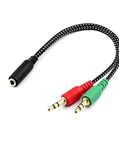 Buy Headset Splitter Cable for PC 3.5mm Jack Headphones Adapter Convertors for PC 3.5mm Female to 2 Dual 3.5mm Male for Computer Simultaneously Y Splitter Audio in Egypt