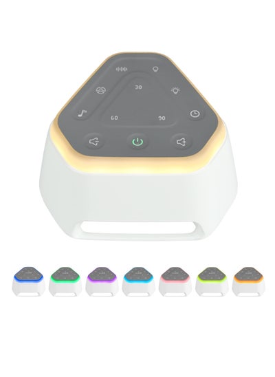 Buy White Noise Machine for Relaxation, Ambient Noise Machine Sound Therapy White Noise Machine 26 Soothing Sounds & 7 Colour Baby Night Light for Adults & Children Soothing Sleep Stress Relief in Saudi Arabia