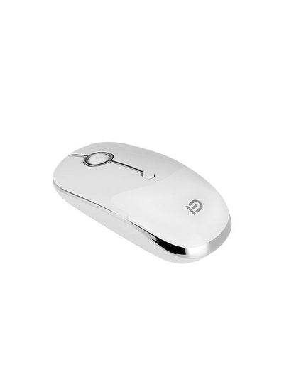 Buy i331D 3 Mode 2000DPI Rechargeable Adjustable Mouse Wireless Mice with 2.4G USB Type C BT 4.0 White in UAE