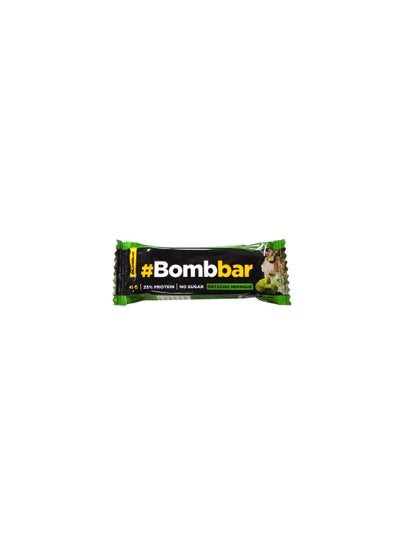 Buy Bombbar Chocolate Covered Protein Bar Pistachio Meringue 40g in UAE