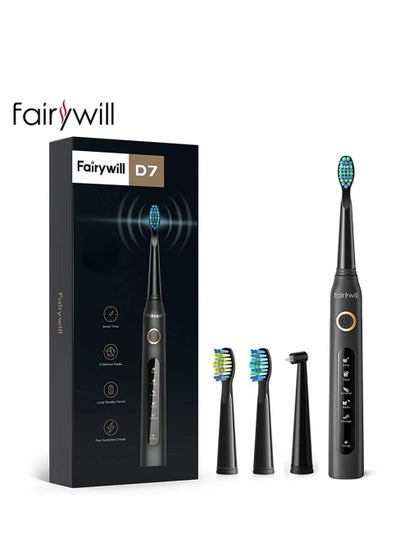 Buy Portable Cordless Water Flosser & Electric Toothbrush Combo Black in Saudi Arabia