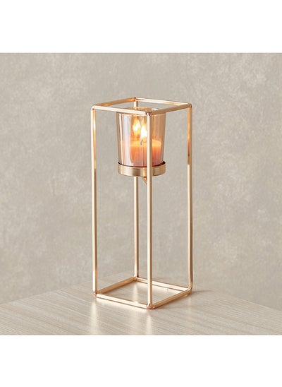 Buy Orlie Metal Modern Candle Holder with Glass Votive 8 x 21 x 8 cm in Saudi Arabia