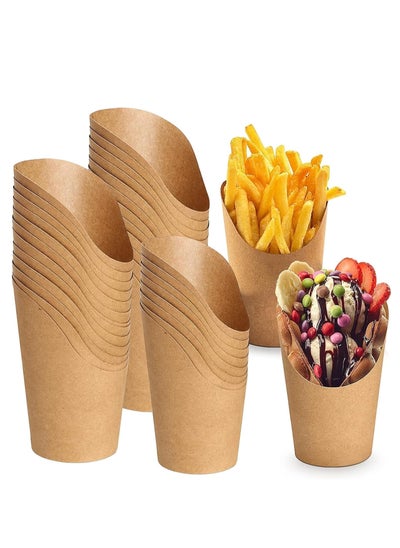 Buy 25 Pcs 12oz Paper French Fry Cups Charcuterie in UAE