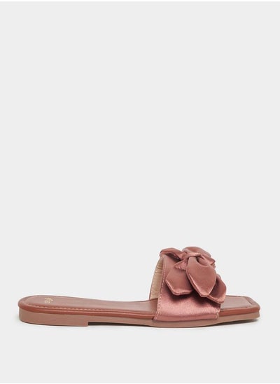 اشتري Bow Design Flat Sandals في السعودية