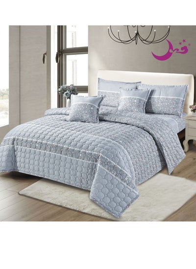 Buy Comforter set, 6 pieces, king size, 240x220 cm in Saudi Arabia