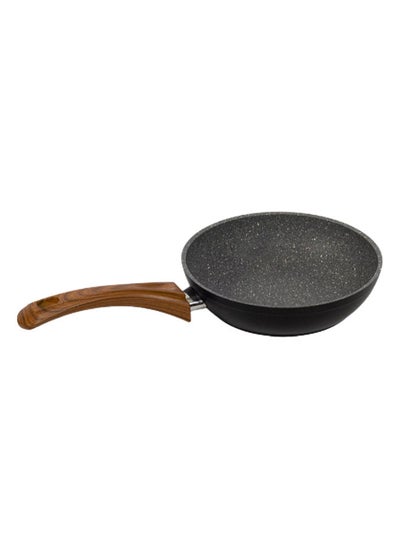 اشتري Granite Fry Pan, Black & Brown - 22 cm في الامارات