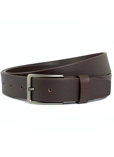 Buy CLASSIC MILANO® Genuine Leather Belt Men in an elegant GIFT BOX; Classic Jean Belt; Belts for men Mens belt Leather; Pin Buckle 35MM in UAE