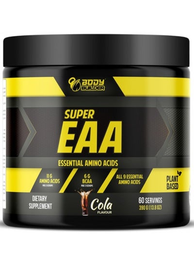 Buy Body Builder Super EAA Amino Acids, Cola Flavor, 60 Servings - 395 gm in Saudi Arabia