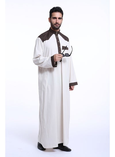 Men's Color-Block Islamic Robe - Middle Eastern Arab Style price in UAE ...