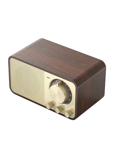 اشتري Retro Bluetooth Speaker JY-66 Wooden Stereo Bass (JY-66) walnut في الامارات