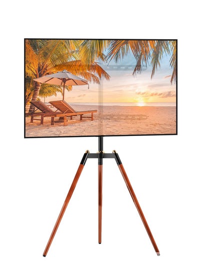 Buy Tripod Easel TV Stand for 32-65 inch LED LCD Screen, Height Adjustable Studio Floor TV Mount with 140° Swivel for Bedroom, Living room, Corner TV Stand in UAE