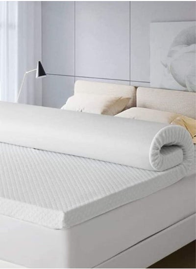 Buy Premium Quality Super Soft Memory Foam Topper Double Size 120x190x5 Cm in UAE