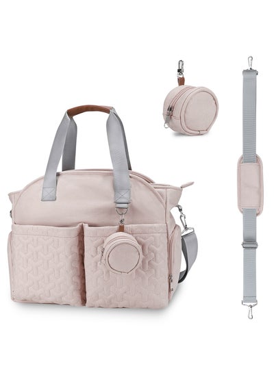 Buy Multi-Functional Large Capacity Durable And Waterproof Baby Diaper Bag-Pink in Saudi Arabia