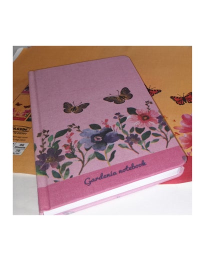 Buy Yassin Cloth hard cover lined Notebook 96 Sheets - Assorted Shape - No:1270 in Egypt