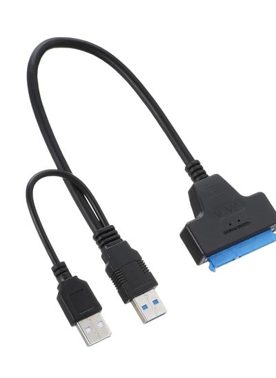 اشتري كابل  USB 3.0 إلى مشغل القرص الصلب الخارجي ساتا أسود في مصر