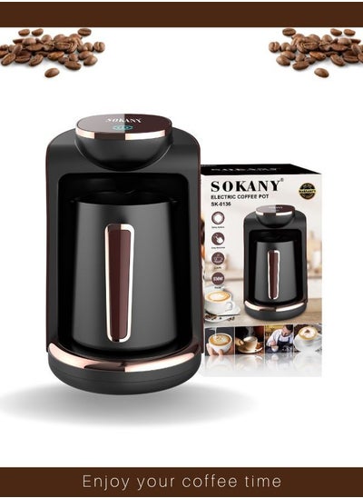 Buy Turkish Coffee Maker,Electric Coffee Pot,Coffee Making Machine 4Cups 250ml,550W in Saudi Arabia