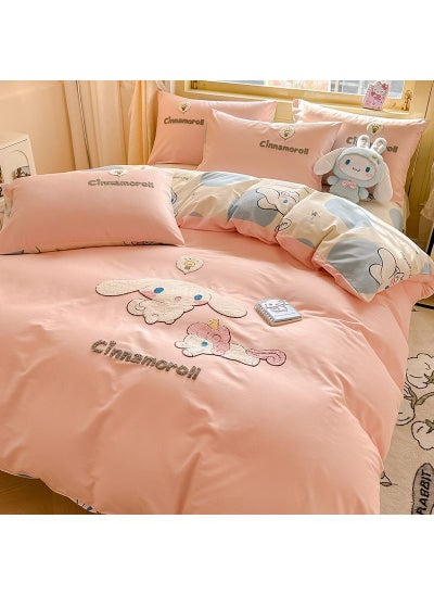 Buy Cinnamoroll Anime Bedding Set 3 Piece 3D Cartoon Cute Printed Soft Microfiber Comforter Set with Zipper Closer Gifts for Kids Teenagers Adult in Saudi Arabia