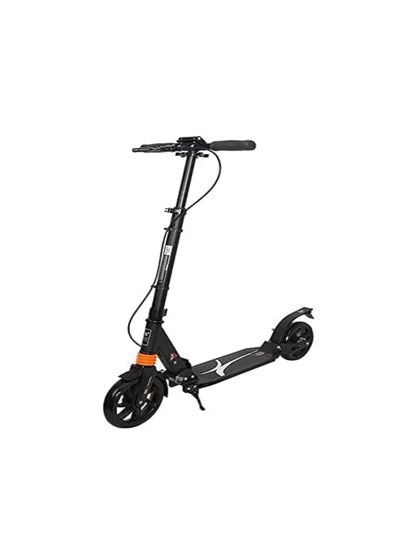 Buy Adult Scooter with Dual Suspension Hight-Adjustable Urban Scooter | Folding Kick Scooter with Big Wheels for Teens Kids Age 12 Up (Disc Brake) in Saudi Arabia