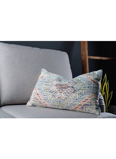 Buy Indiana Woolen Filled Cushion 40x65Cm   Blue in UAE