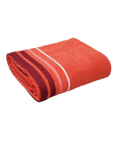 Buy Bath Towel 450 GSM 100% Cotton Terry 90x165 cm -Soft Feel Super Absorbent Quick Dry in UAE