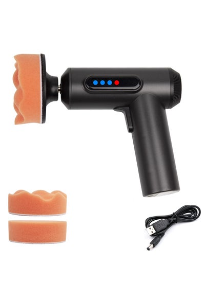 Buy Car Scratch Remover Polisher Kit, Mini Rechargeable Buffer for Car Paint Repairing Waxing Buffing with 3 Buffing Pads, Cordless Handheld Portable Battery Powered, Effective Supplement in Saudi Arabia