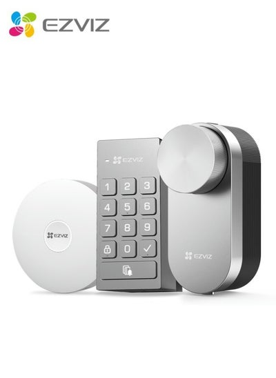 Buy EZVIZ DL01Pro Smart DIY Lock - Bluetooth & ZigBee Enabled, Multi-Method Keyless Entry, Remote Control, Anti-Tamper Alerts, Easy Installation in UAE