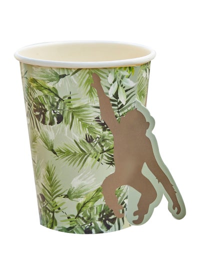 Buy Ginger Ray Jungle-Themed Pop-Out Monkey Paper Cups - Fun and Festive Party Cups in UAE