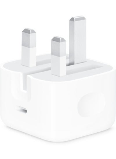 Buy 20W Foldable Fast Charging Wall Adapter Compatible with Apple iPhone 12 Pro Max/11 Pro Max/SE, iPad White in UAE