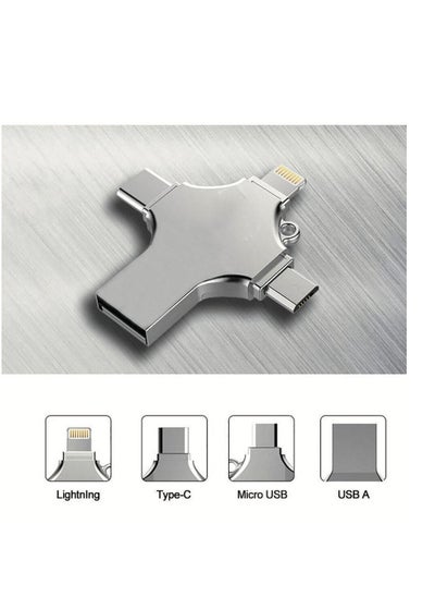 Buy 4 in 1 USB 3.0 Flash Drive 512GB for Lightning+Type C+Micro+USB in UAE