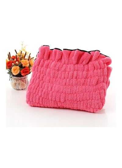 Buy Microfiber Fabric Bath Towel Skirt Pink 20X20X10cm in Saudi Arabia