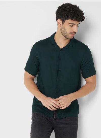 Buy Revere Collar Half Sleeve Shirt in UAE